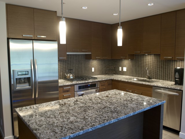 Photo of a new, modern kitchen